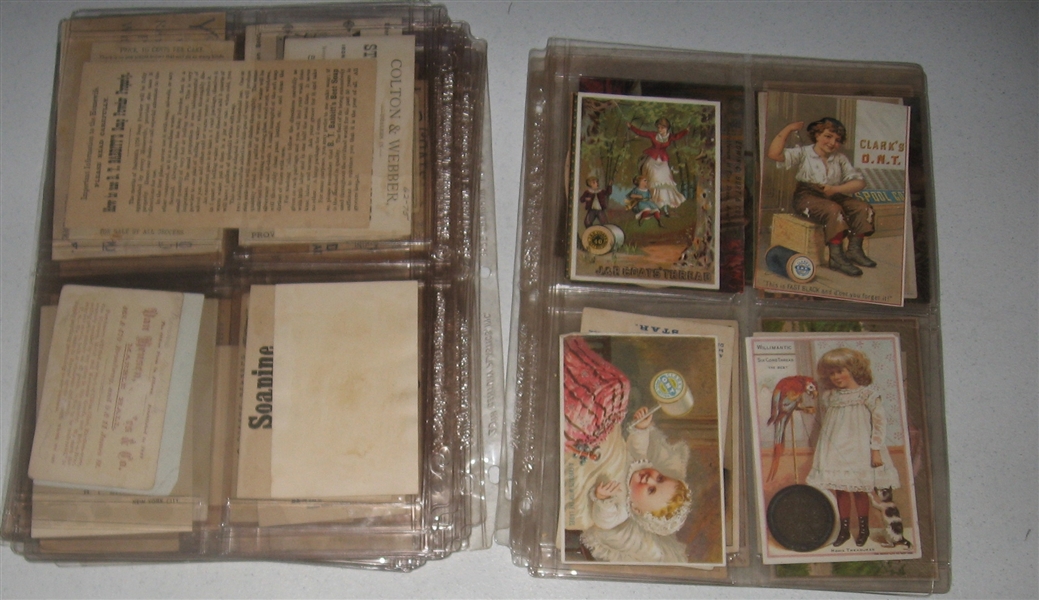 1880s - 1920s Lot of (120+) Victorian Trade Cards