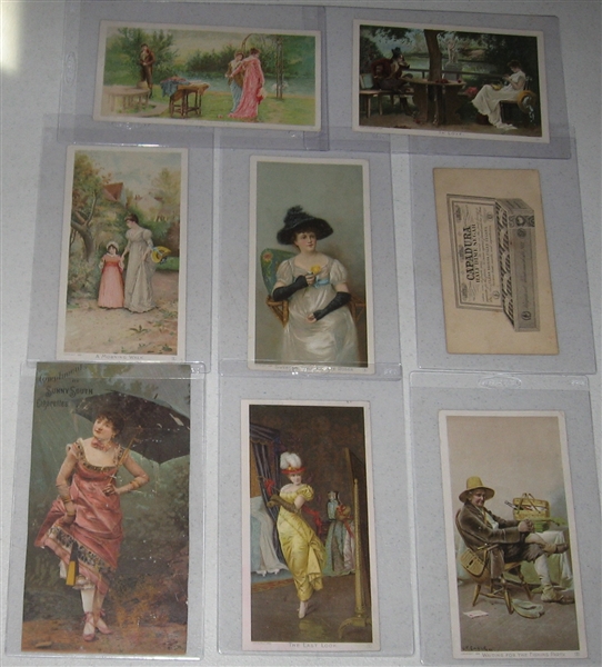 1880s - 1910s Lot of (24) Victorian Trade Cards W/ Kimball's, Newsboy & More