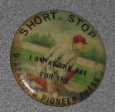 1890s Baseball Position Pinbacks, Short Stop