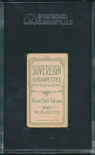 1909-1911 T206 Duffy Sovereign Cigarettes SGC 20 *460 Series*