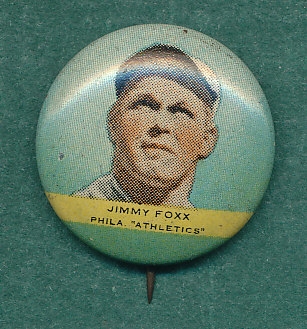1932 Orbit Gum Pins Jimmie Foxx