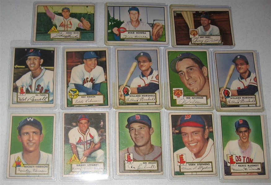 1952 Topps Lot of (17) W/ Parnell