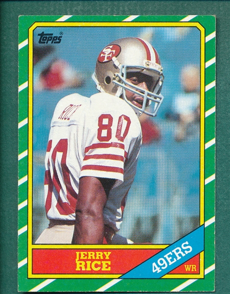1986 Topps FB #161 Jerry Rice, Rookie