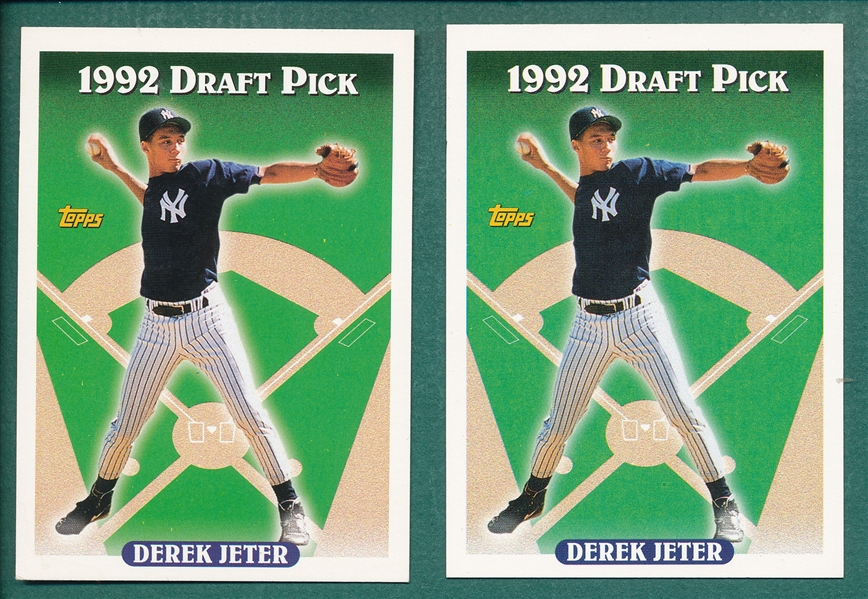 1993 Topps #98 Derek Jeter, Rookie, Lot of (2)