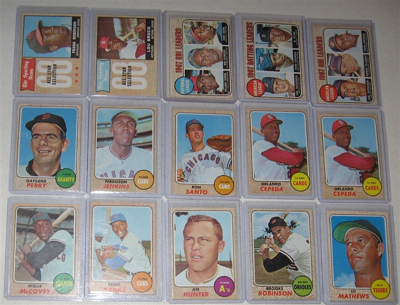 1967/68 Topps Lot of (221) W/ 68 Mays