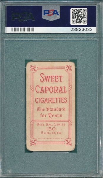 1909-1911 T206 Lobert Sweet Caporal Cigarettes PSA 2