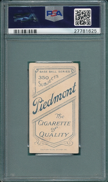 1909-1911 T206 Phillippe Piedmont Cigarettes PSA 3.5
