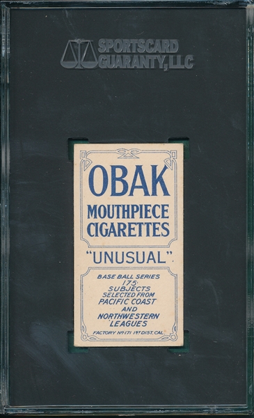 1910 T212-2 Manush Obak Cigarettes SGC 5