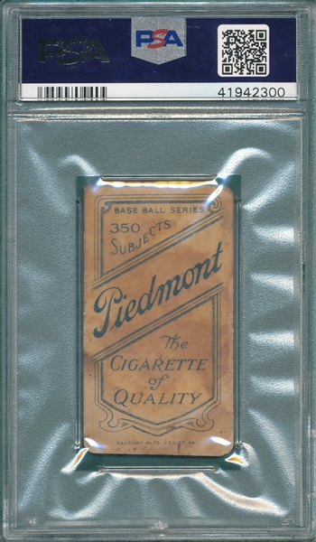 1909-1911 T206 Ty Cobb, Bat Off, Piedmont Cigarettes PSA Authentic