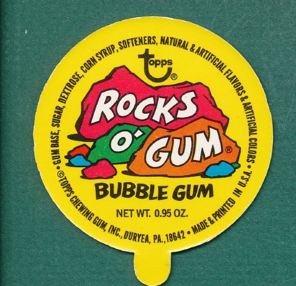 1971 Topps Rocks O' Gum Lids Complete Set (55) W/ Gelman Card