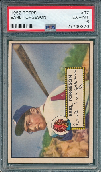 1952 Topps #97 Earl Torgeson PSA 6