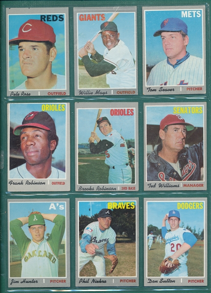 1970 Topps Lot of (460), Loaded With HOFers