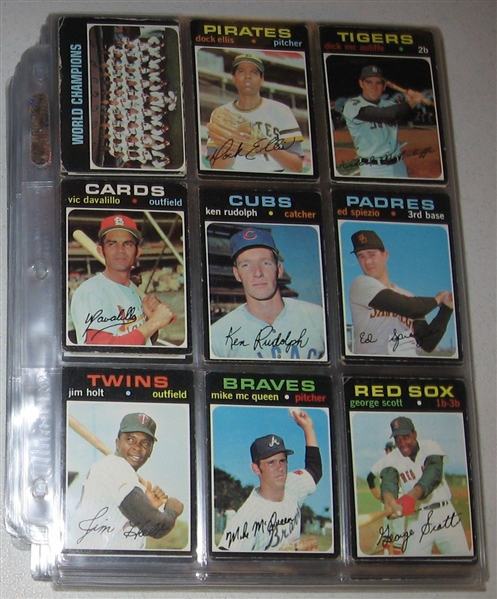 1971 Topps Lot of (550), Loaded With HOFers