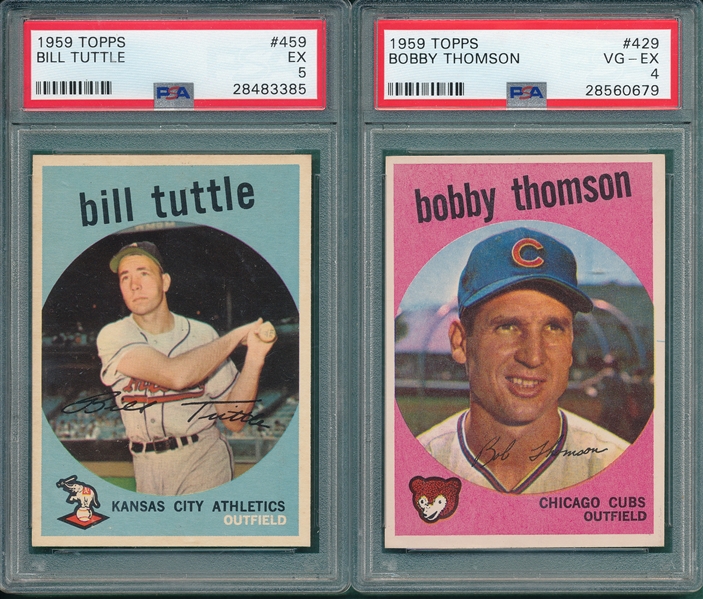 1959 Topps Lot of (53) W/ PSA & High Numbers