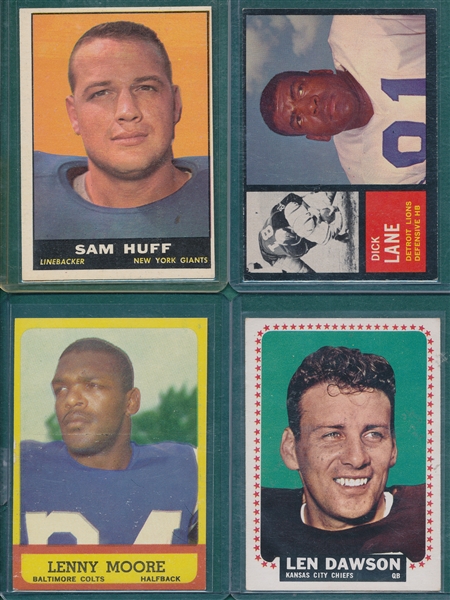 1961-64 Topps FB Lot of (142) W/ 1961 Sam Huff