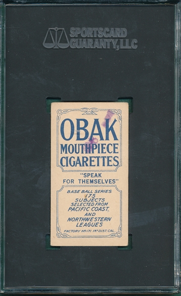 1910 T212-2 Chenault Obak Cigarettes SGC 3