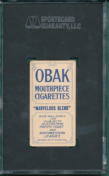 1910 T212-2 Steen Obak Cigarettes SGC 3