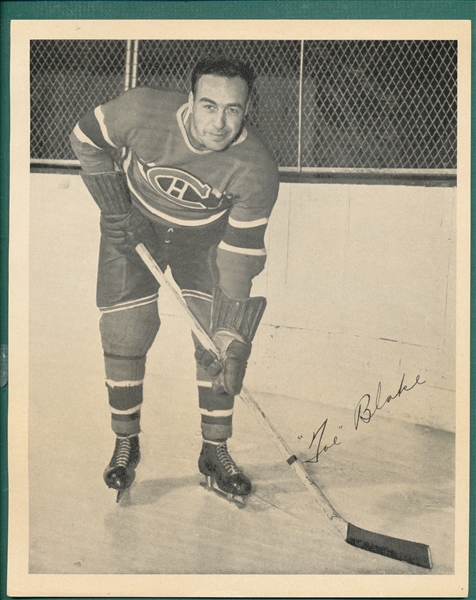 1945-54 Quaker Oats Hockey Photos, Montreal Canadiens, Lot of (15) W/ Toe Blake
