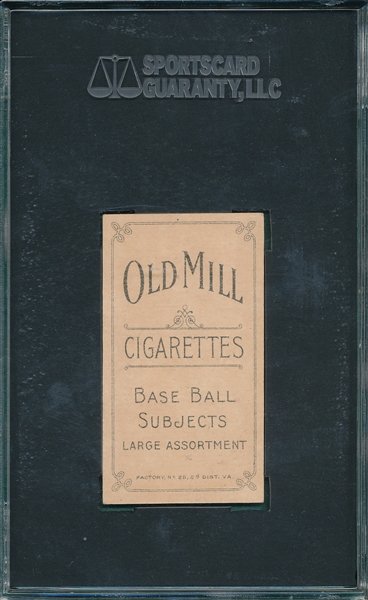 1909-1911 T206 Bliss Old Mill Cigarettes SGC 84 