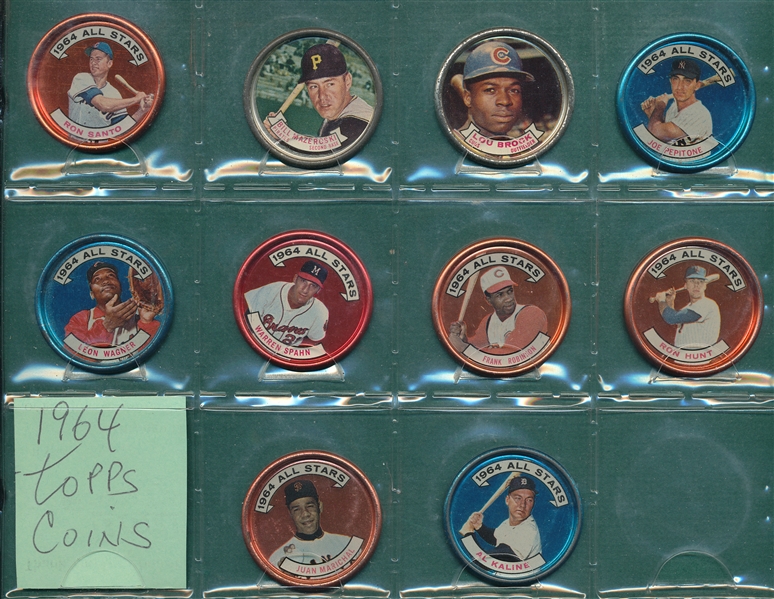 1964 Topps Coins Lot of (30) W/ Frank Robinson