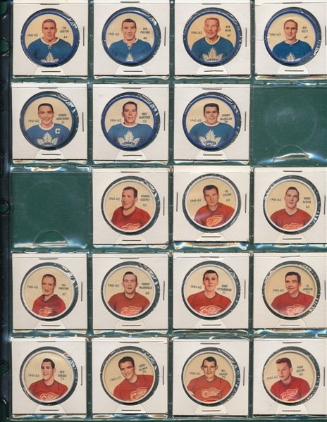 1961 Salada Hockey Coins Lot of (51) W/ Bucyk