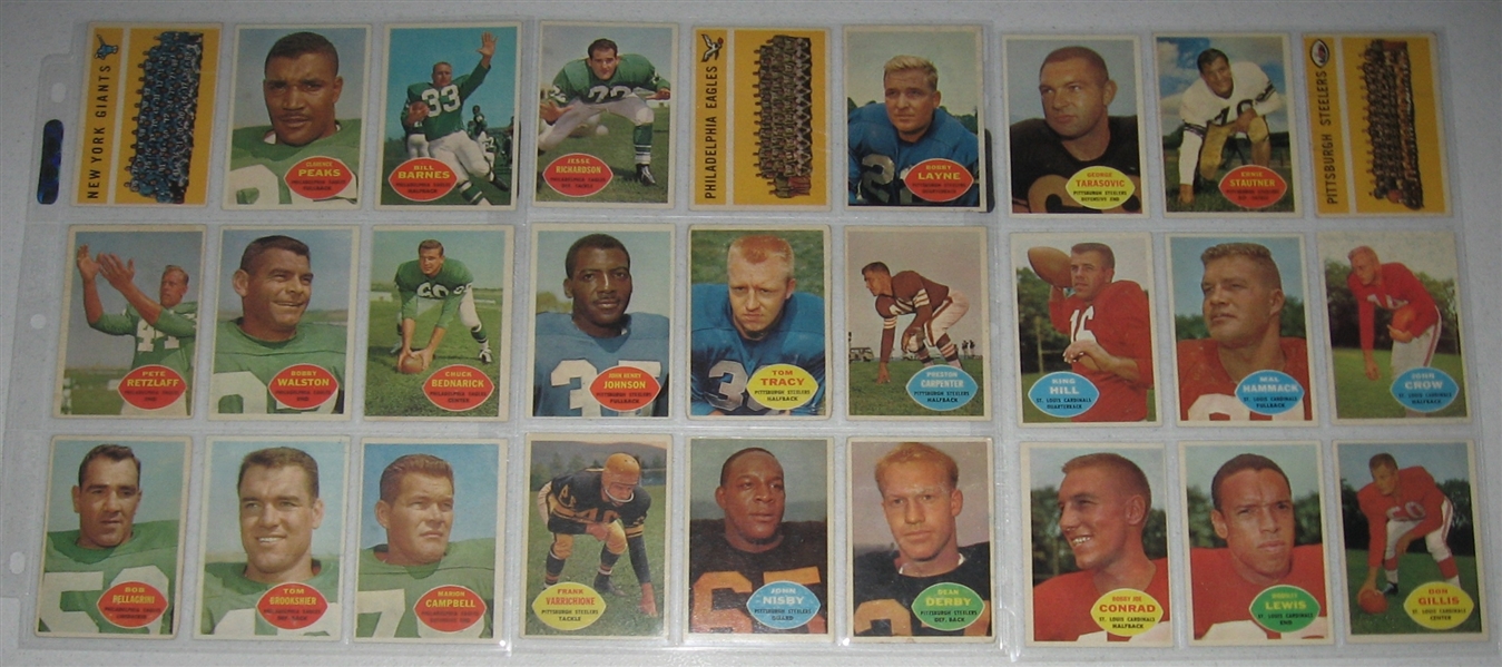 1960 Topps Football Complete Set (132) 