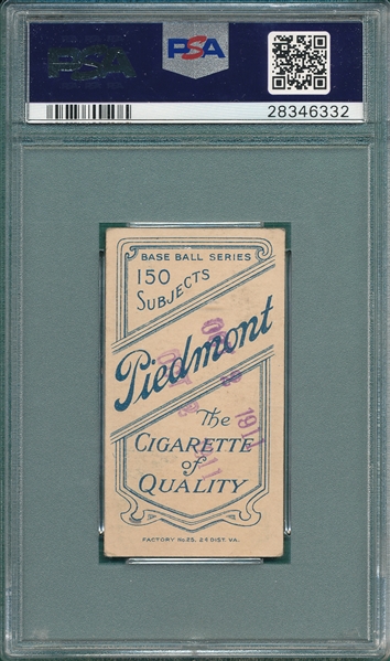 1909-1911 T206 Clarke, Fred, Batting, Piedmont Cigarette PSA 2(MK) *Presents Better*