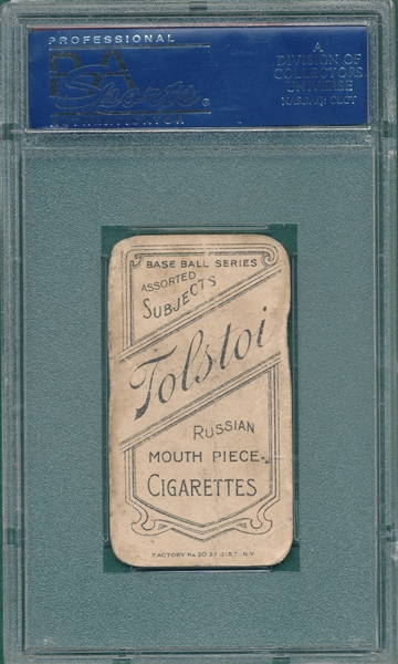 1909-1911 T206 Joss, Pitching, Tolstoi Cigarette PSA 1