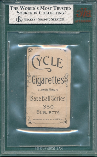1909-1911 T206 Bresnahan, Batting, Cycle Cigarette BVG 1