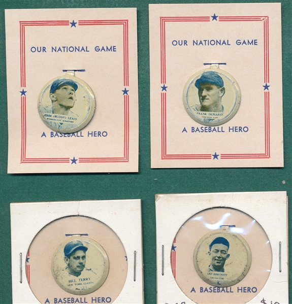 1938 Our National Game Lot of (12) W/ Bill Terry