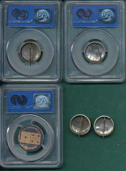 1909-1932 Lot of (5) Pins W/ Hartnett