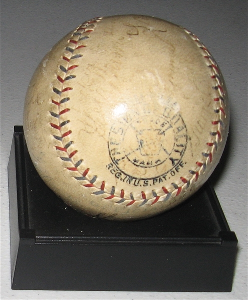 1929 Philadelphia Athletics Team Signed Ball, JSA