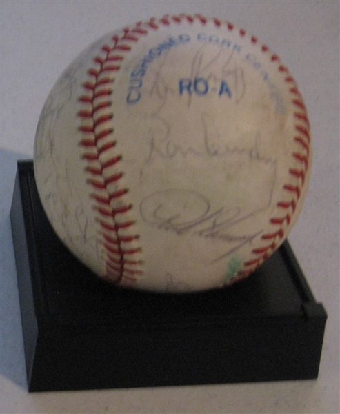 1983 New York Yankees Team Signed Ball, JSA