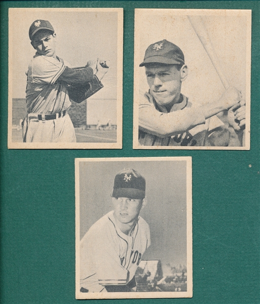 1948 Bowman #16, #20 & #34, Lot of (3) *Crease Free* *SP*