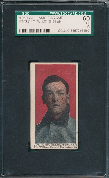 1910 E103 George McQuillan SGC 60