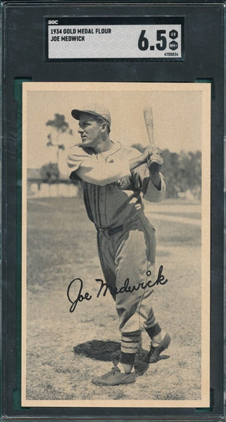 1934 Gold Medal Flour Joe Medwick SGC 6.5