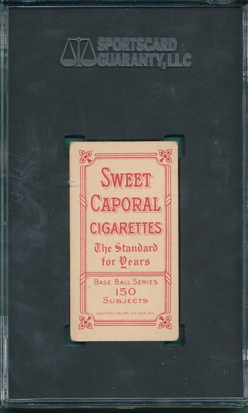 1909-1911 T206 Tinker, Hands on Knees, Sweet Caporal Cigarettes SGC 3