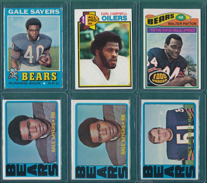 1970-80 Topps Football Lot of (450) Loaded With HOFers W/ Payton & Sayers (3)