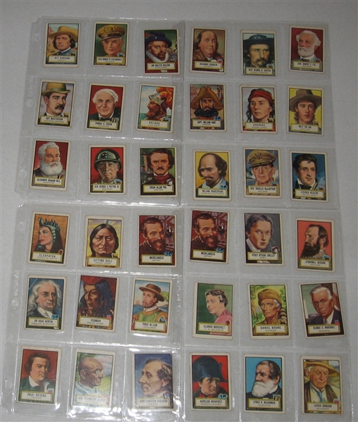 1952 Topps Look N See Lot of (73) W/ Abe Lincoln