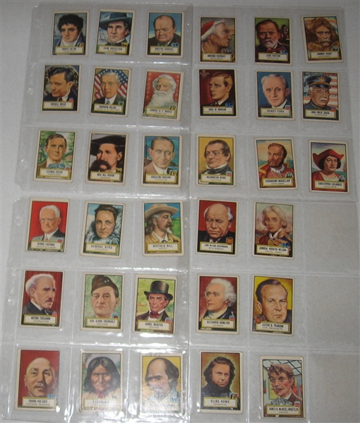 1952 Topps Look N See Lot of (73) W/ Abe Lincoln