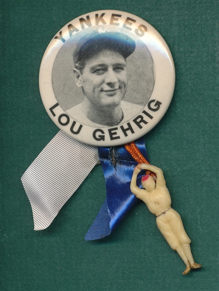 1940s Stadium Pin Lou Gehrig