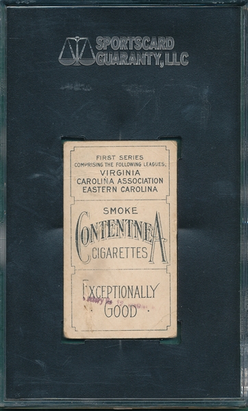 1910 T209 Color Sisson Contentnea Cigarettes SGC 30
