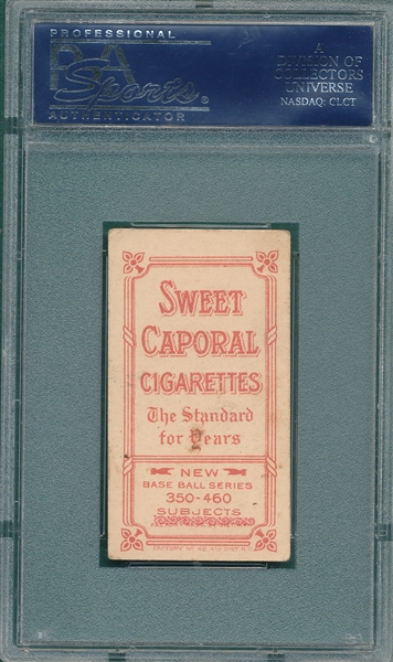 1909-1911 T206 Abbaticchio, Blue Sleeves, Sweet Caporal Cigarettes, PSA 4