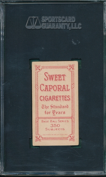1909-1911 T206 Bliss Sweet Caporal Cigarettes SGC 50