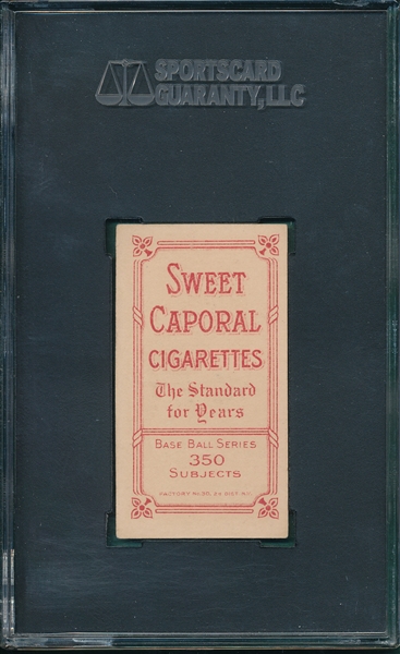 1909-1911 T206 Easterly Sweet Caporal Cigarettes SGC 50