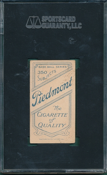 1909-1911 T206 Lennox Piedmont Cigarettes SGC 40