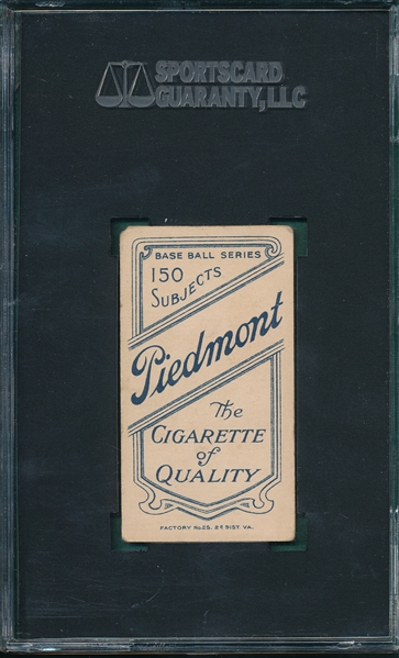 1909-1911 T206 Bates Piedmont Cigarettes SGC 45