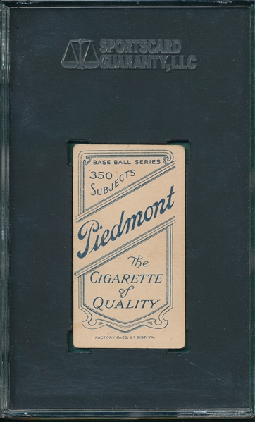 1909-1911 T206 Abstein Piedmont Cigarettes SGC 50
