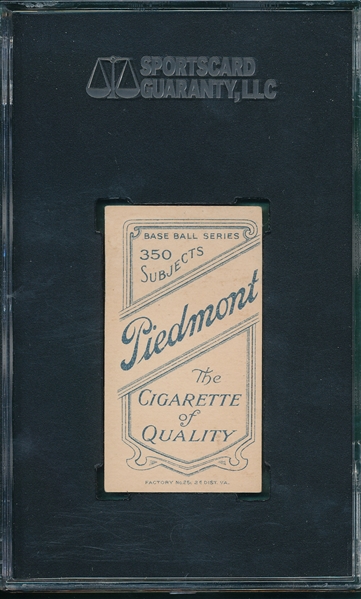 1909-1911 T206 Gray Piedmont Cigarettes SGC 70