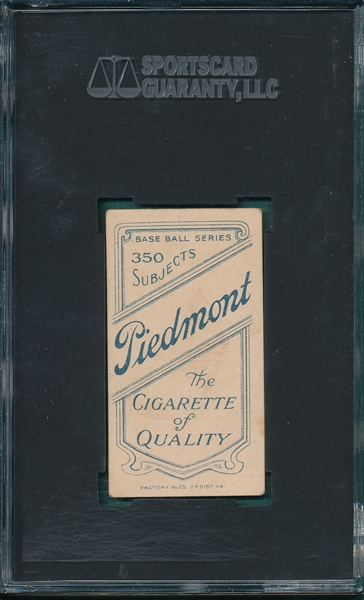 1909-1911 T206 Byrne Piedmont Cigarettes SGC 60